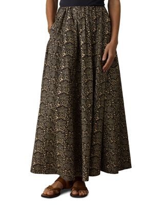 Faherty Coastal Nera Cotton Maxi Skirt