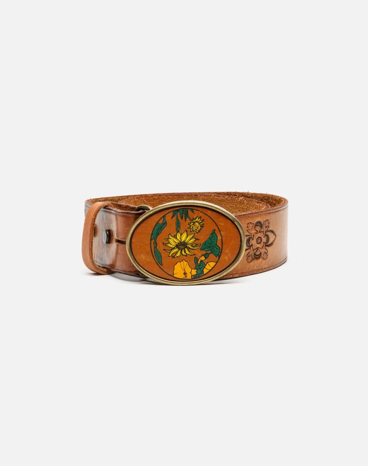 RE/DONE Vintage | 70s Floral Buckle Belt | Vintage Belts