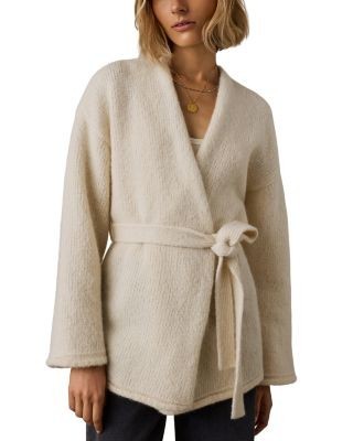 Faherty Apres Alpaca & Cotton Wrap Cardigan