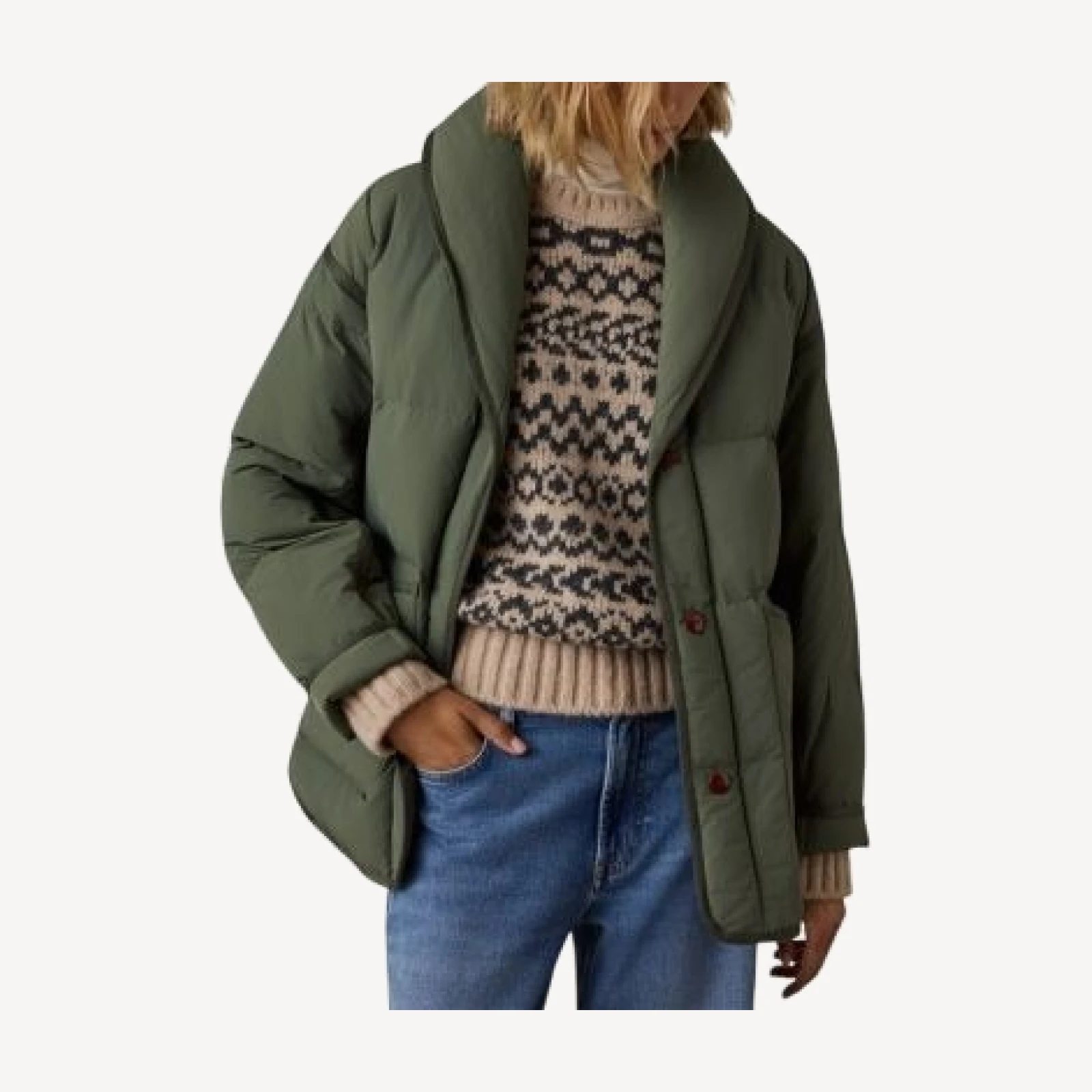 Faherty Atlas Shawl Collar Puffer Jacket