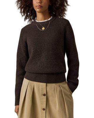 Faherty Northshore Cotton & Wool Crewneck Sweater