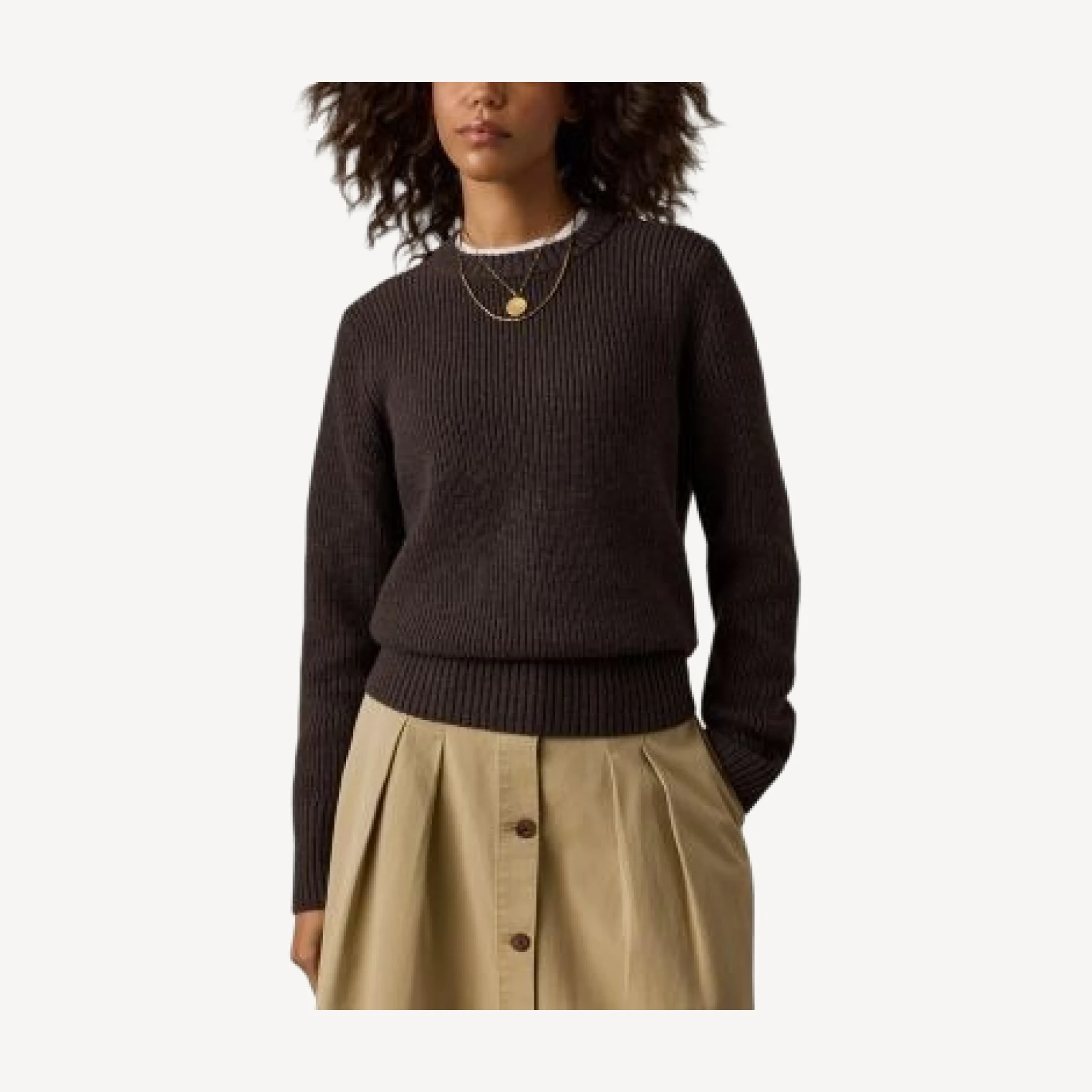 Faherty Northshore Cotton & Wool Crewneck Sweater