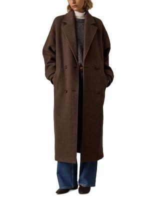 Faherty Meridian Wool Blend Knit Coat