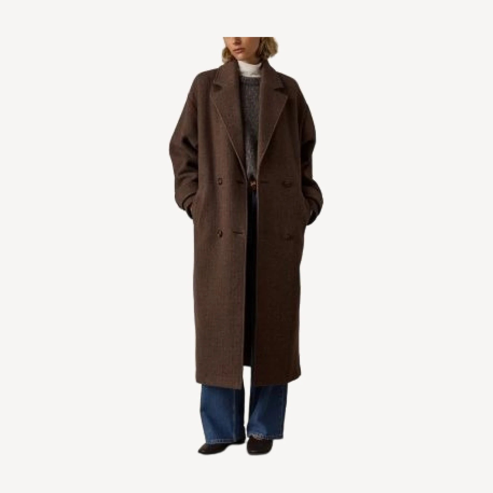 Faherty Meridian Wool Blend Knit Coat