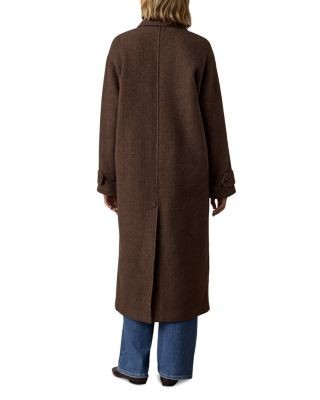 Faherty Meridian Wool Blend Knit Coat