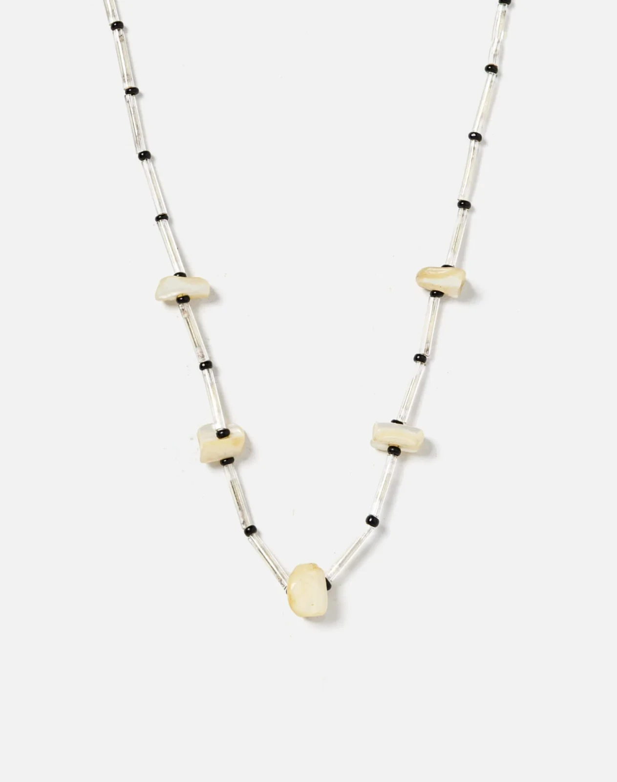 RE/DONE Vintage | 50s Glass Bead and Mother Pearl Chocker