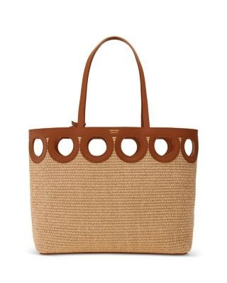 Ferragamo Gancini Frame Raffia Tote Bag