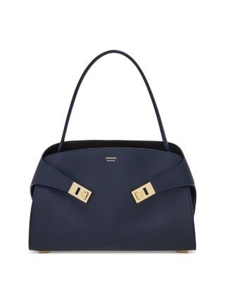 Ferragamo Hug Soft Black Leather Handbag