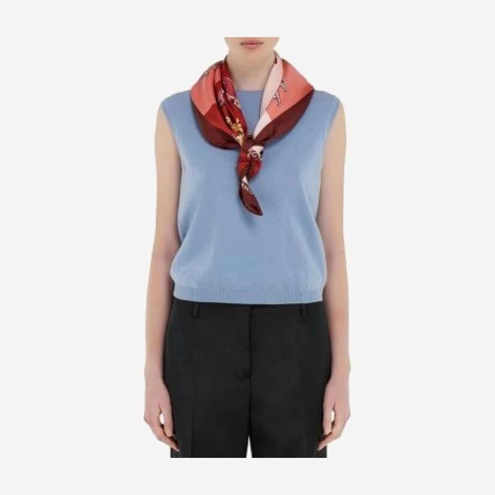 Ferragamo Shoe Print Silk Scarf