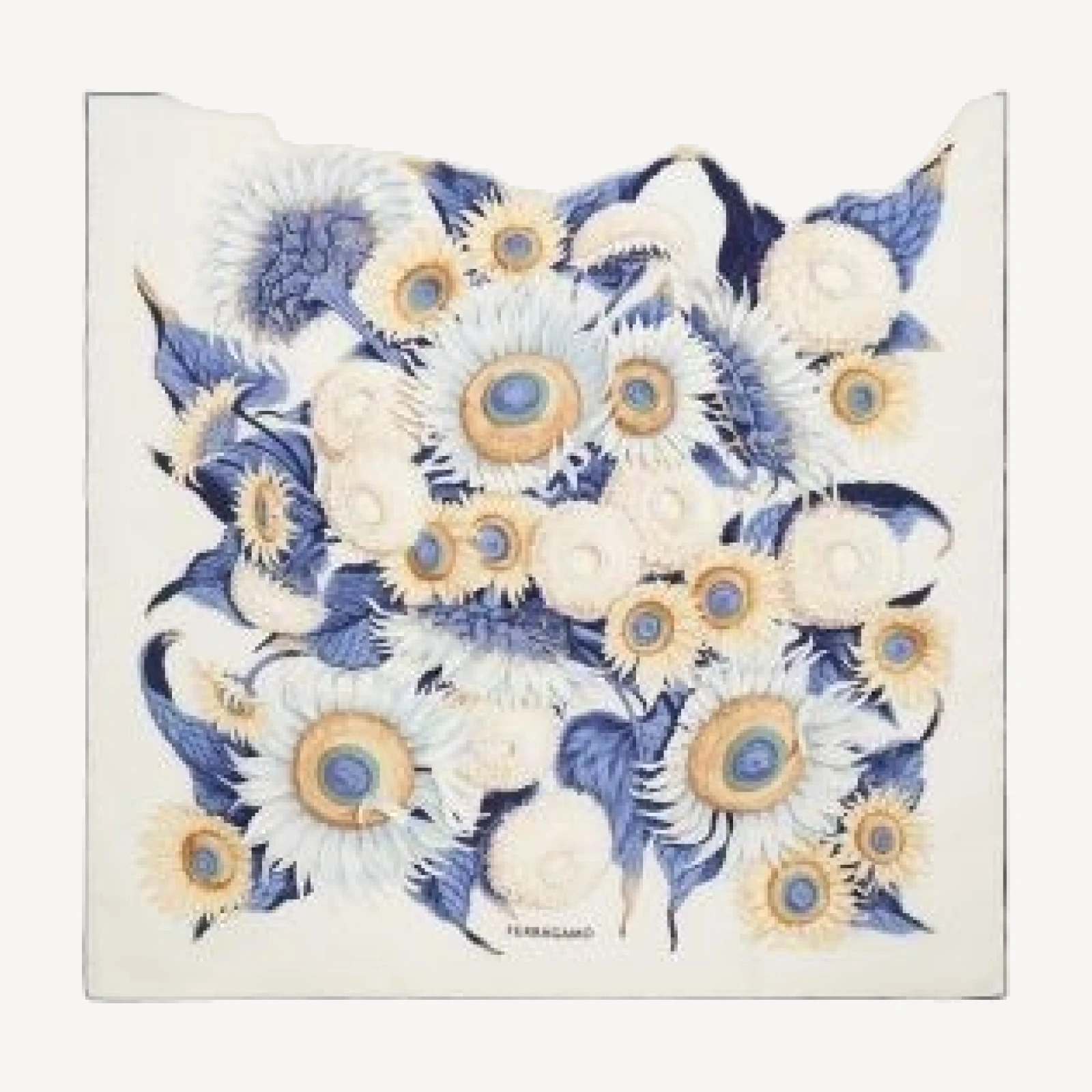 Ferragamo Sunflower Silk Scarf