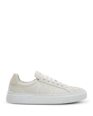 Ferragamo Men's Gancini Leather Sneakers