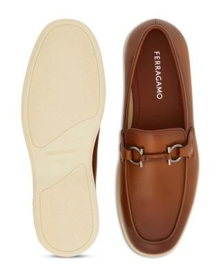 Ferragamo Men's Gancini Leather Loafers