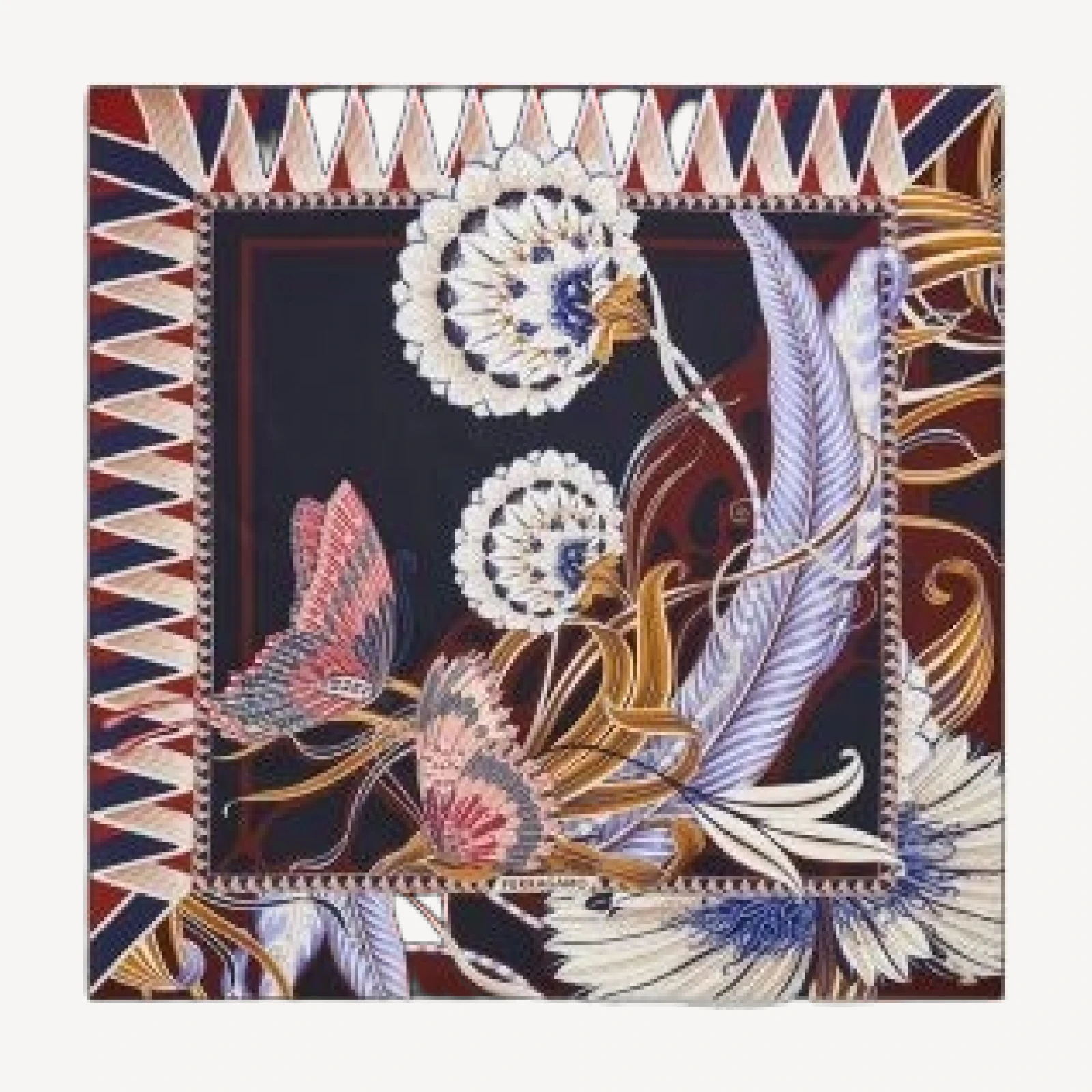 Ferragamo Giada Print Silk Scarf