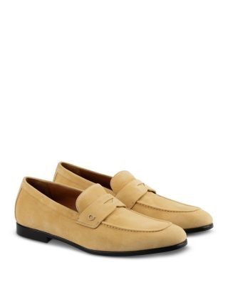 Ferragamo Men's Tiberio Suede Penny Loafers