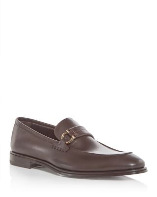 Ferragamo Men's Turner Gancini Leather Loafers