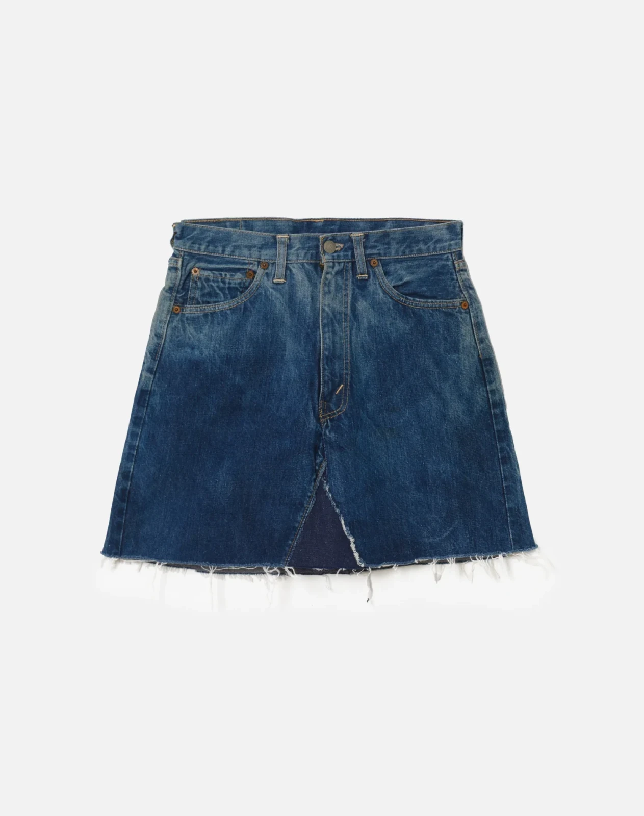 60s Big E Single Stitch Selvedge Cut Off Mini Skirt Levi's