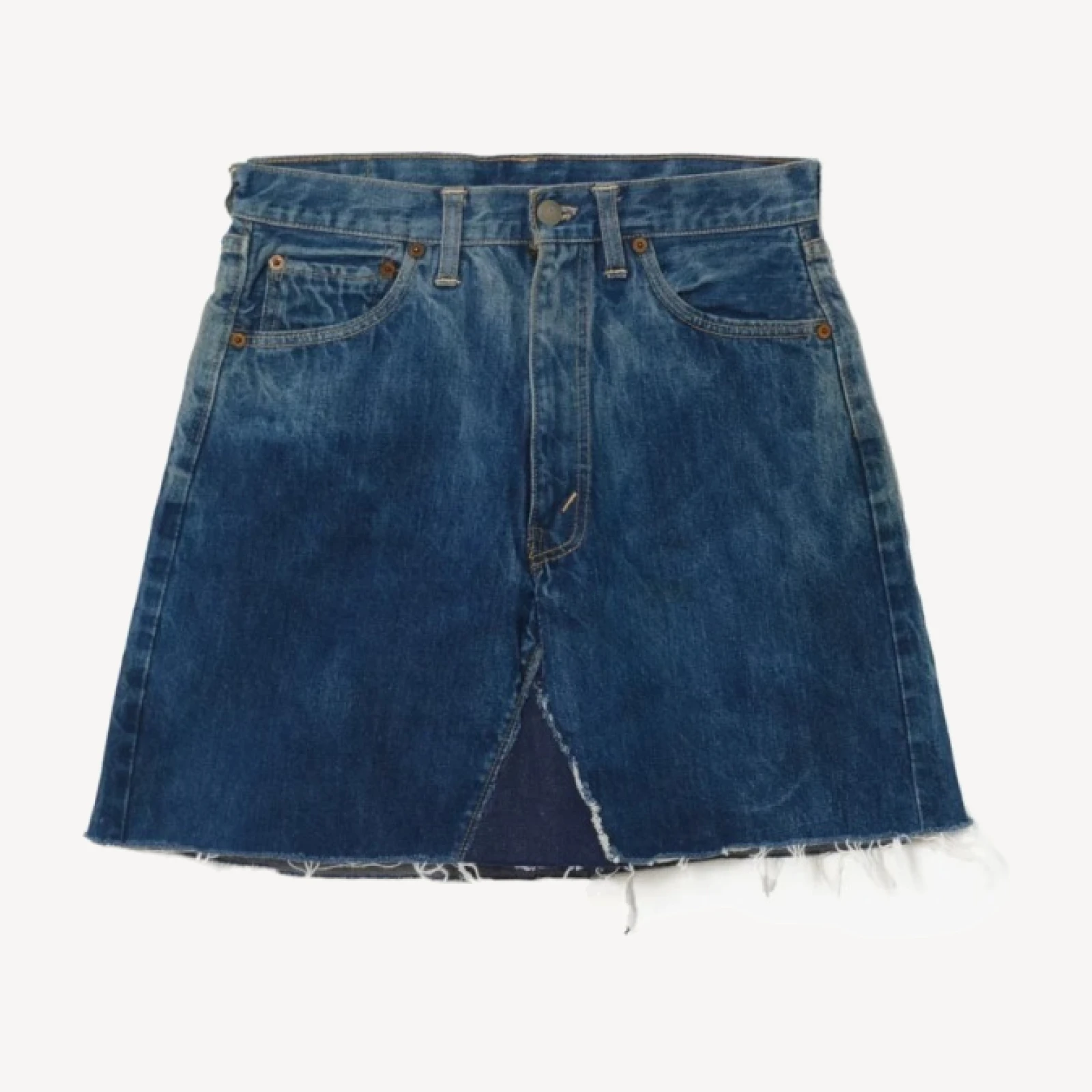 60s Big E Single Stitch Selvedge Cut Off Mini Skirt Levi's