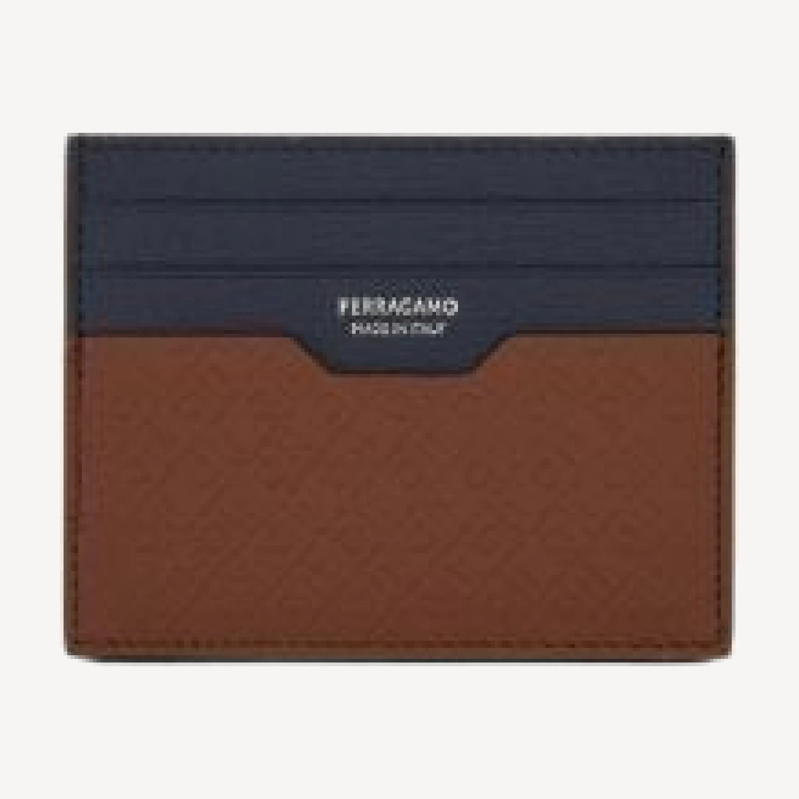 Ferragamo Mini Embossed Monogram Credit Card Holder