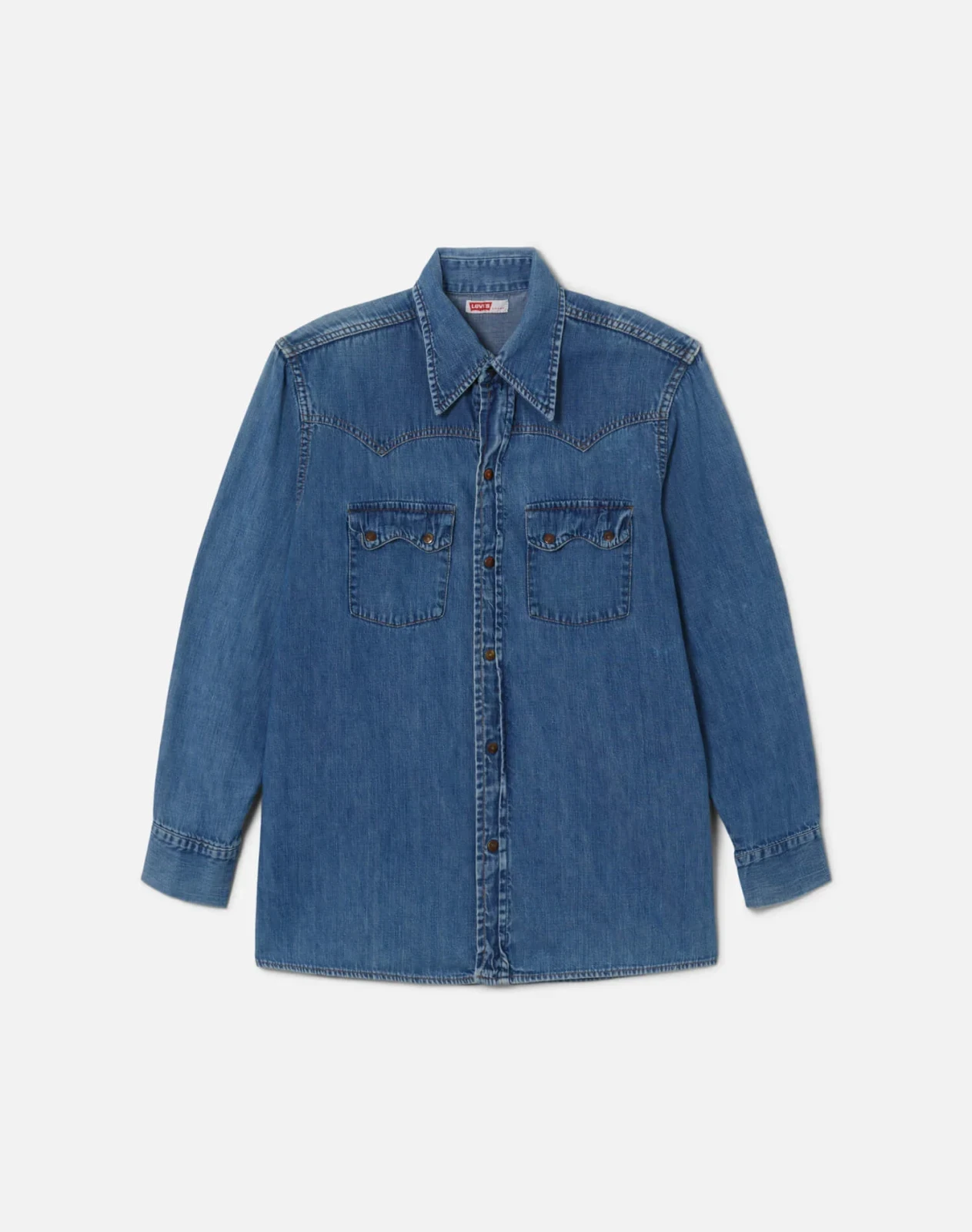 70s Levi's Robert Crumb Patch Button Up