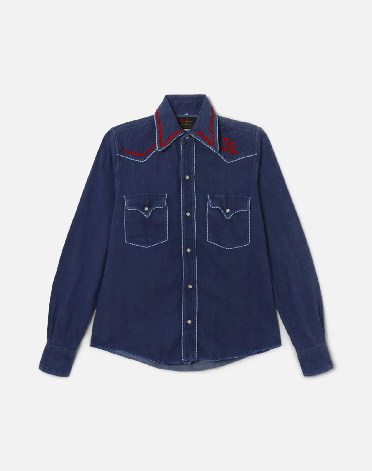 70s Champion Western Embroidered Pearl Snap Shirt