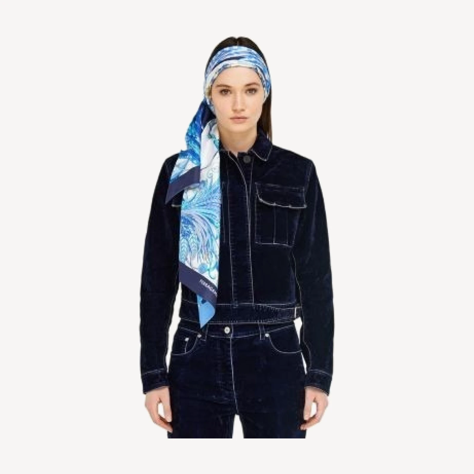 Ferragamo Avorio Silk Scarf