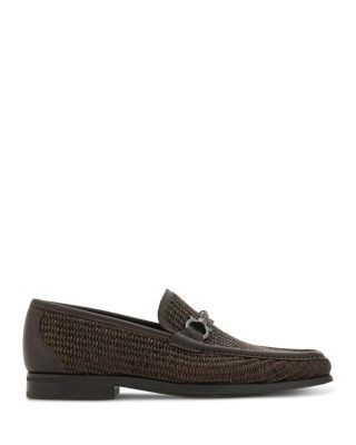 Ferragamo Men's Raffia Loafers