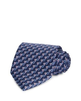 Ferragamo Silk Classic Owl Gancini Tie