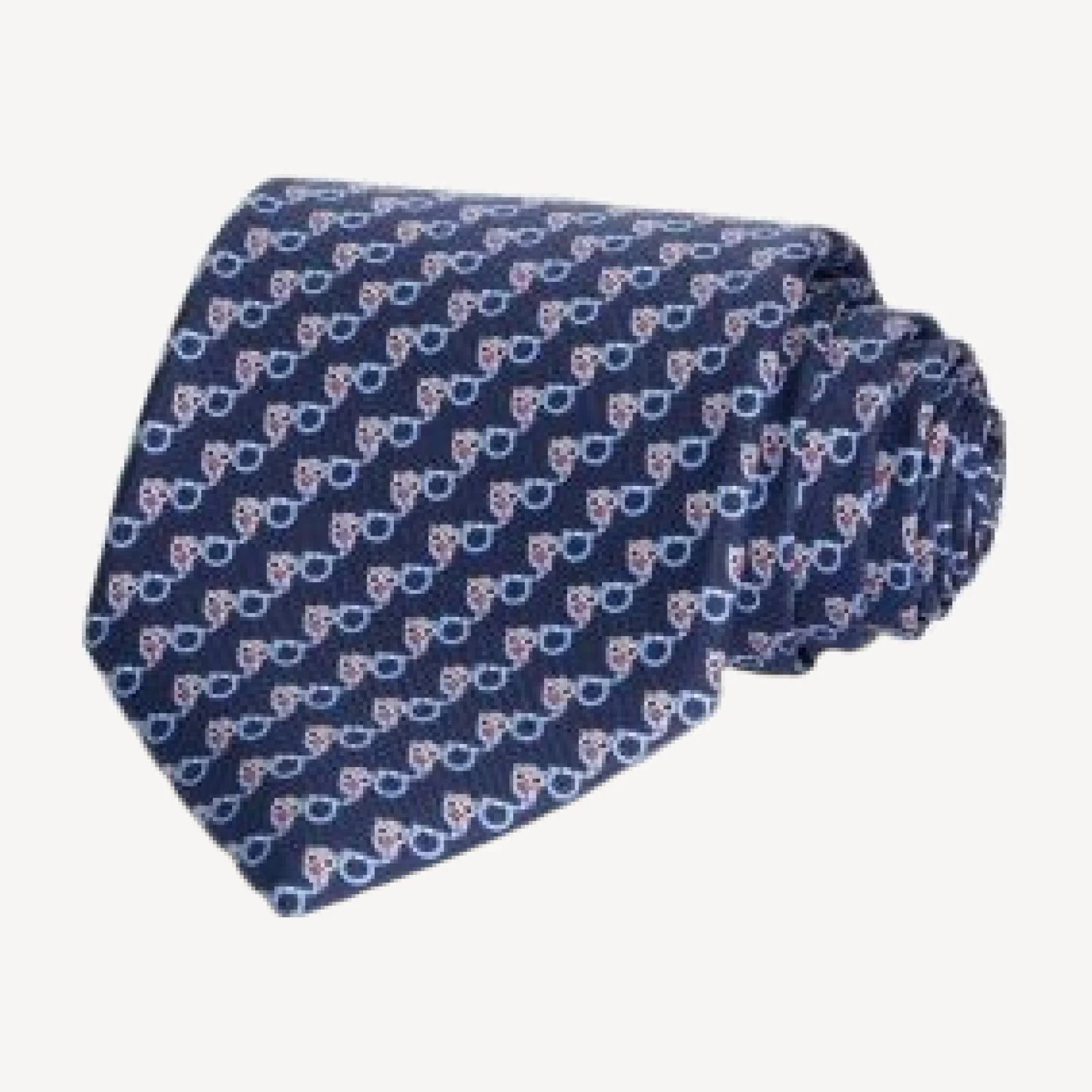 Ferragamo Silk Classic Owl Gancini Tie