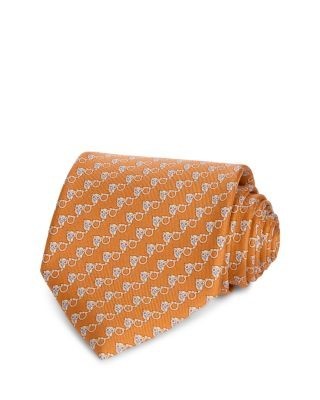 Ferragamo Silk Classic Owl Gancini Tie