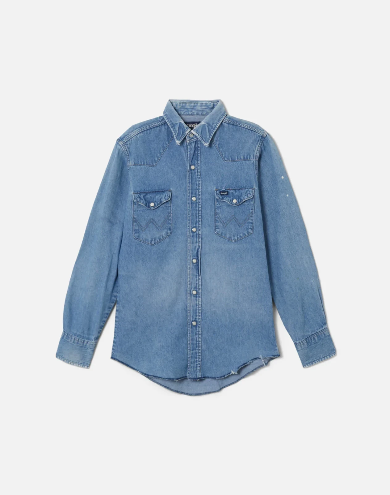 70s Wrangler Pearl Snap Denim Shirt