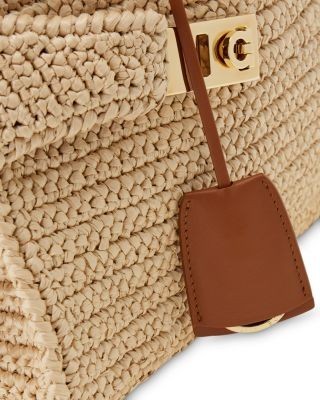 Ferragamo Medium Raffia Hug Handbag