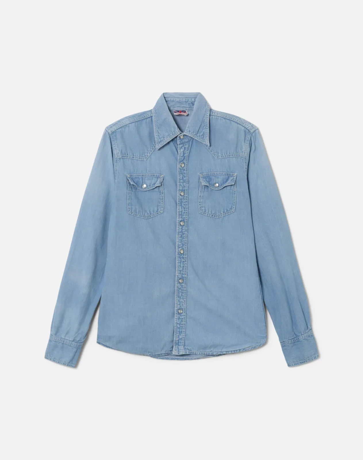 70s Brittania Pearl Snap Denim Shirt