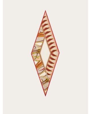 Ferragamo Giada Angled Silk Scarf