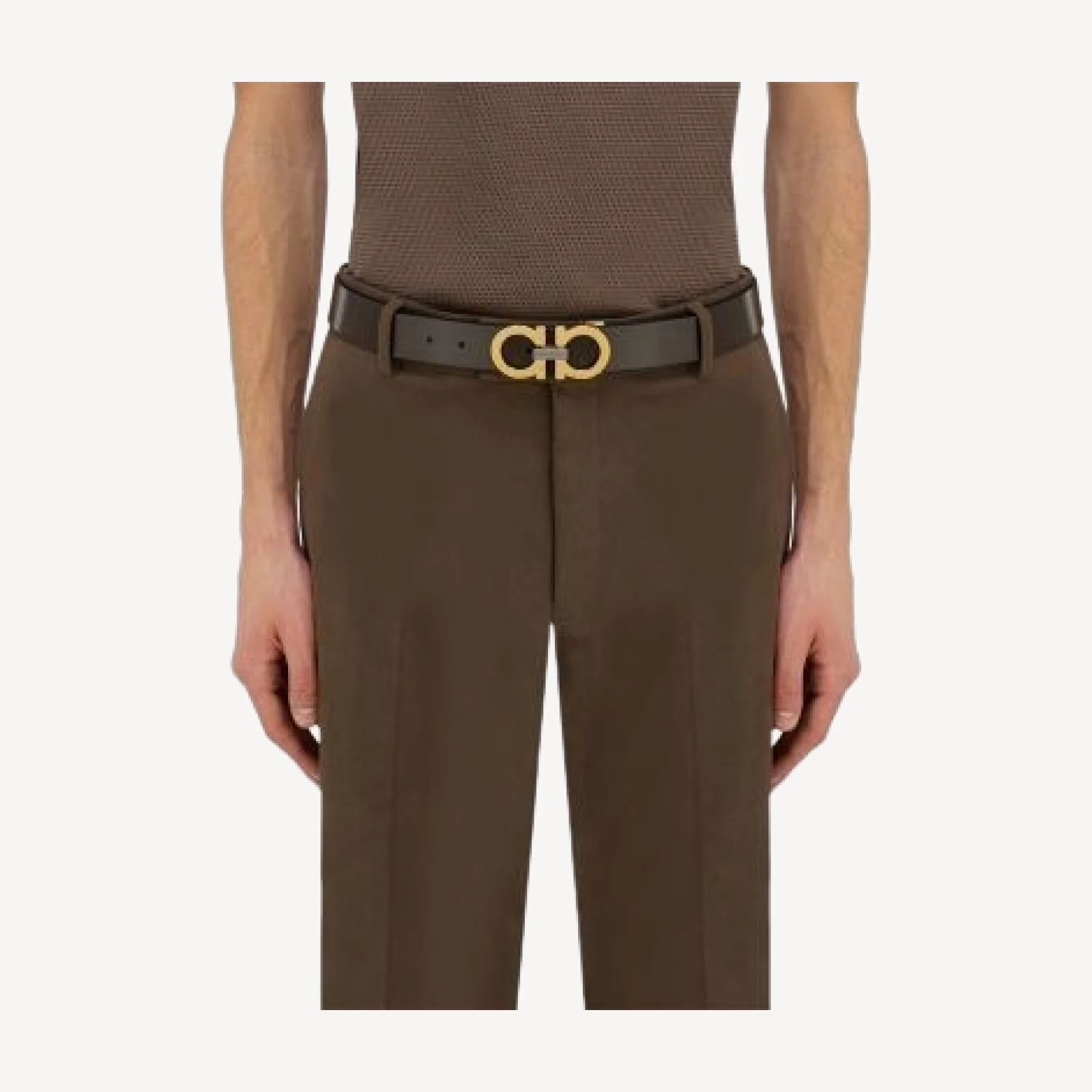 Ferragamo Double Sided Adjustable Leather Belt