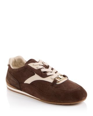 Ferragamo Women's Sophie Gancini Suede Sneakers