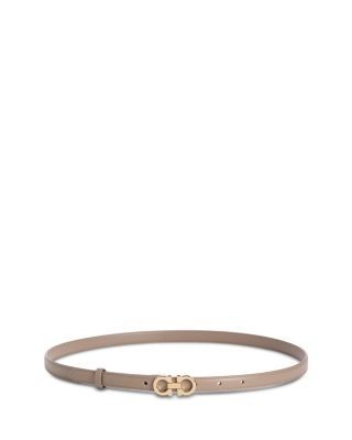 Ferragamo Women's Double Gancini Leather Belt