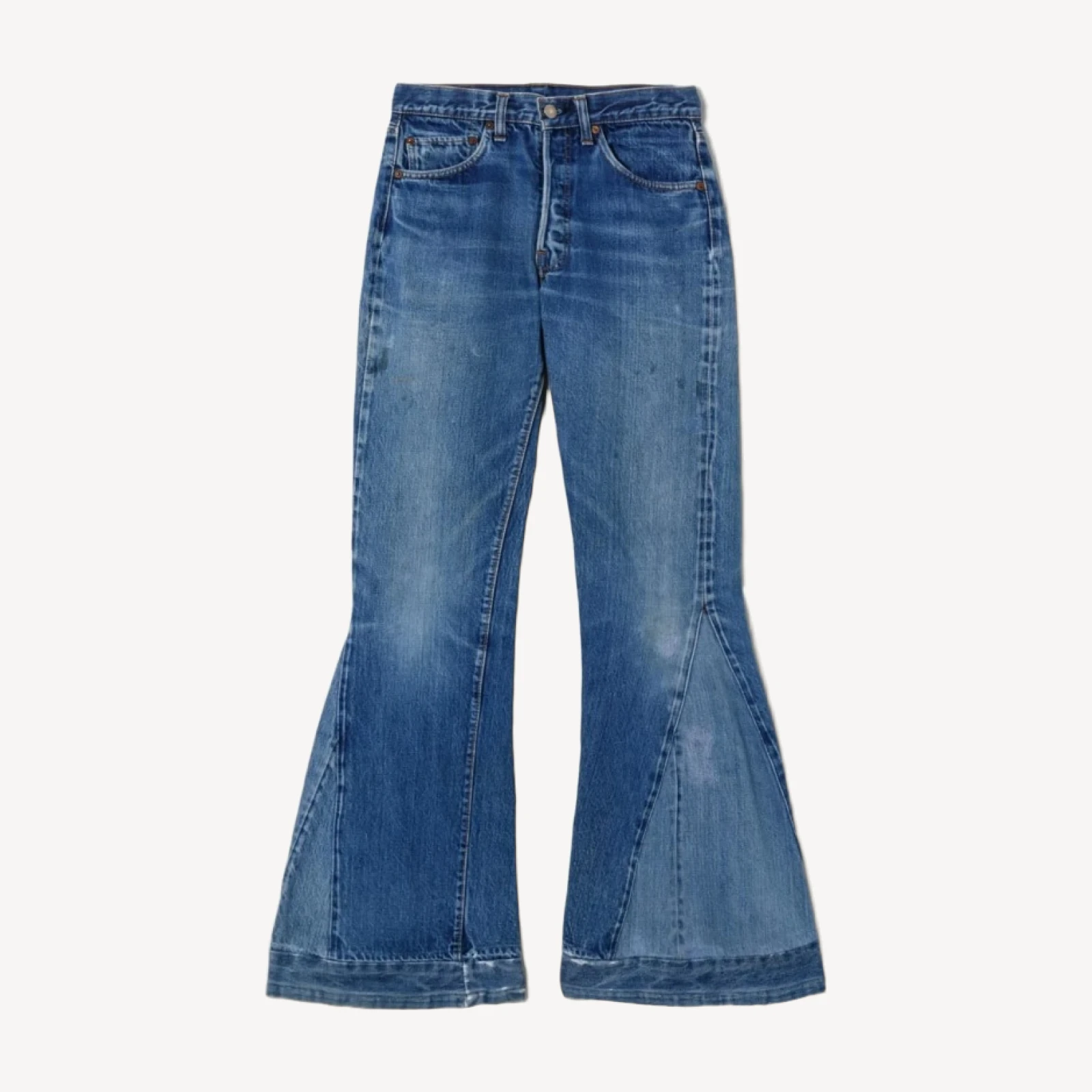 70s Reconstructed Single Stitch Levi's 501 Flares