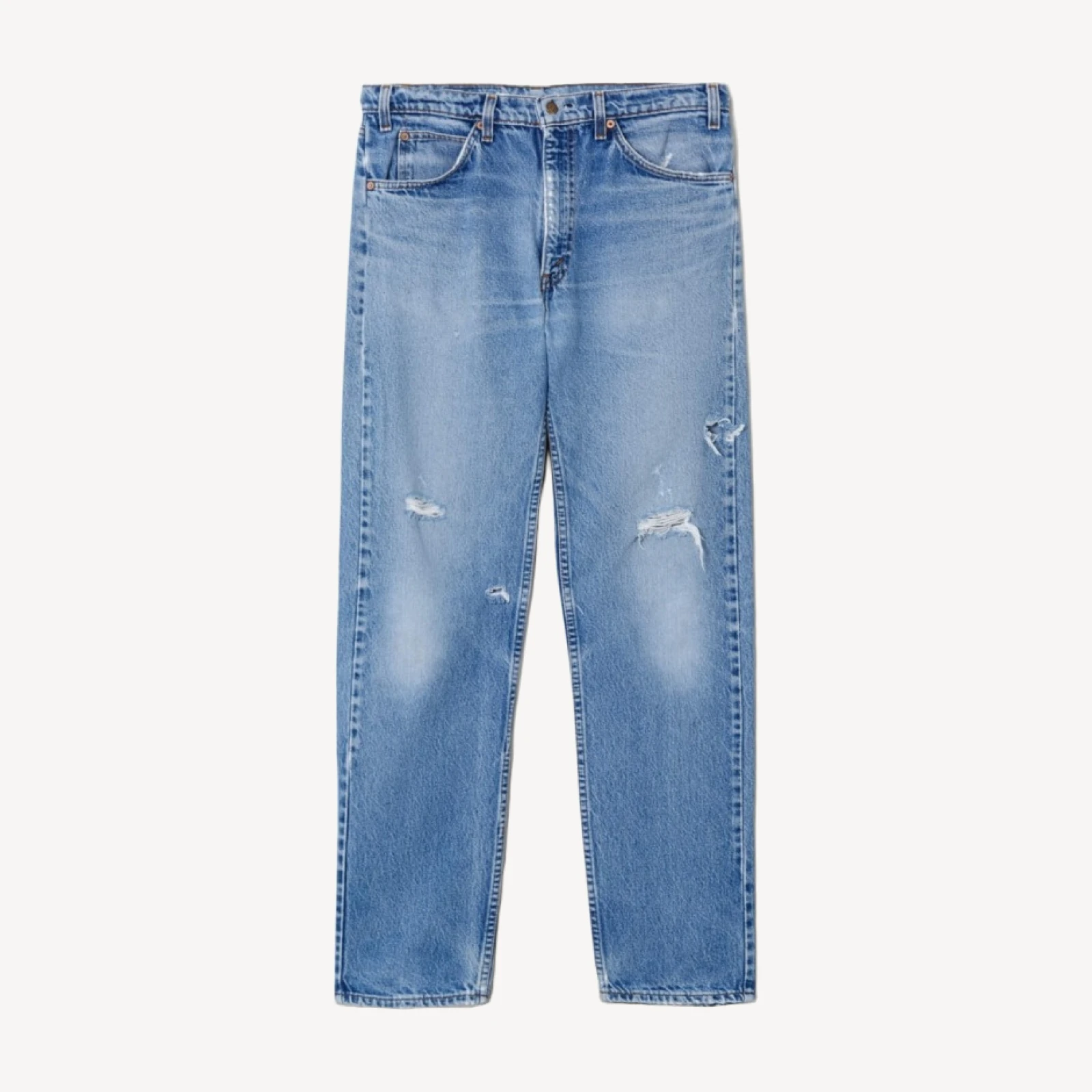 80s Distressed Orange Tab Levi's 505