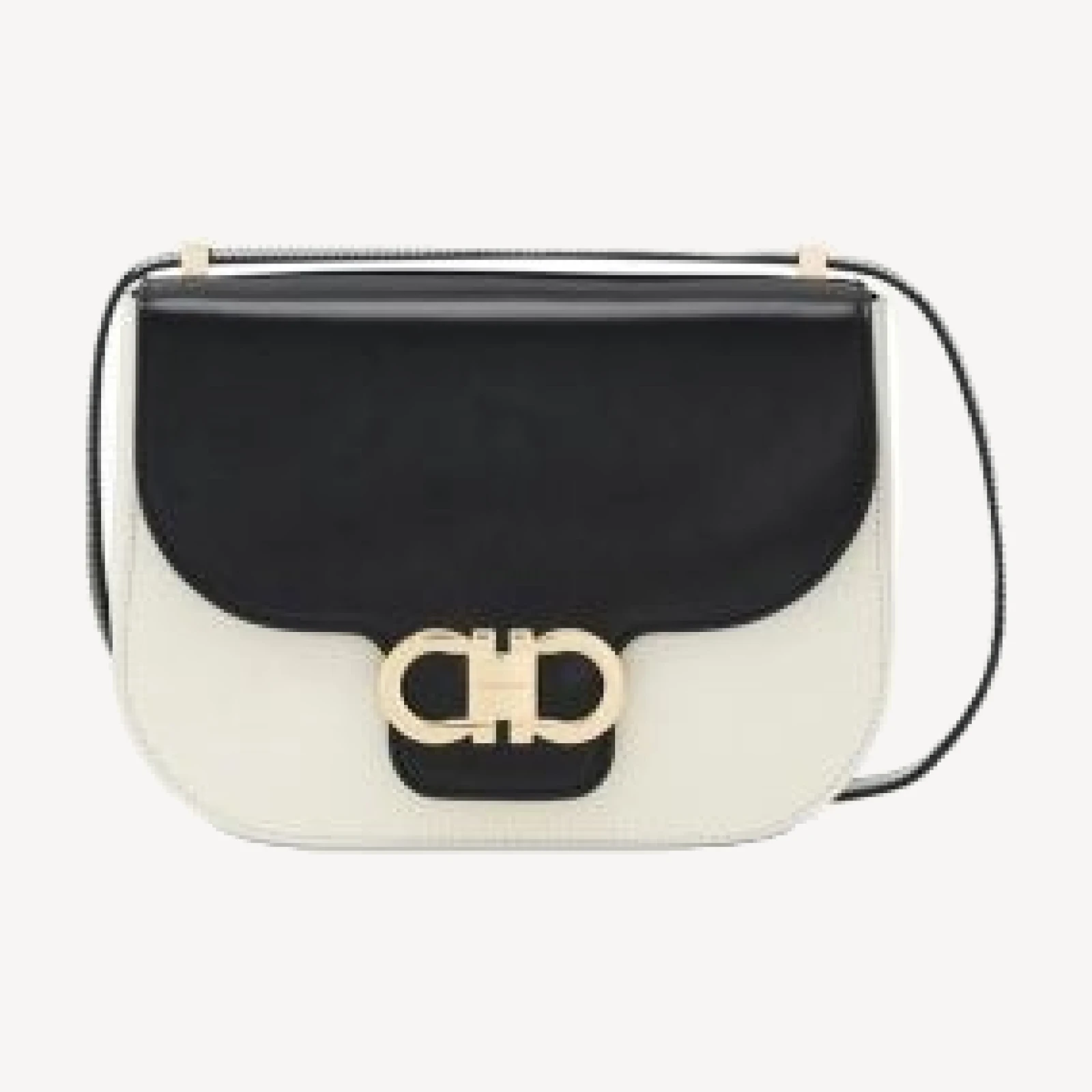 Ferragamo Double Gancio Leather Convertible Crossbody