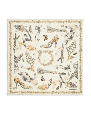 Ferragamo Shoes Silk Scarf