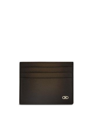 Ferragamo Men's Testa di Moro Micro Gancini Credit Card Holder