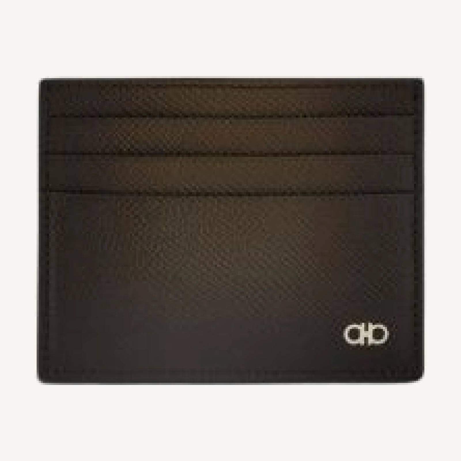 Ferragamo Men's Testa di Moro Micro Gancini Credit Card Holder