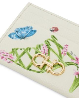 Ferragamo Sunrise Leather Card Holder