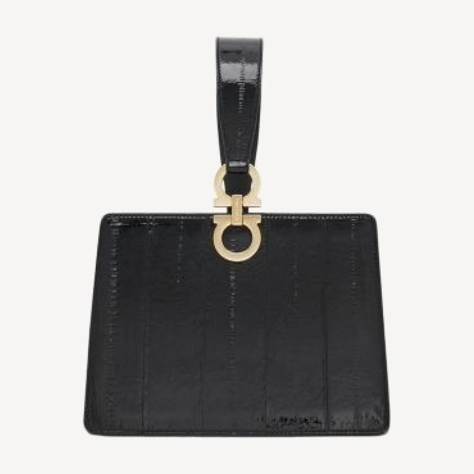Ferragamo Eel Leather Clutch