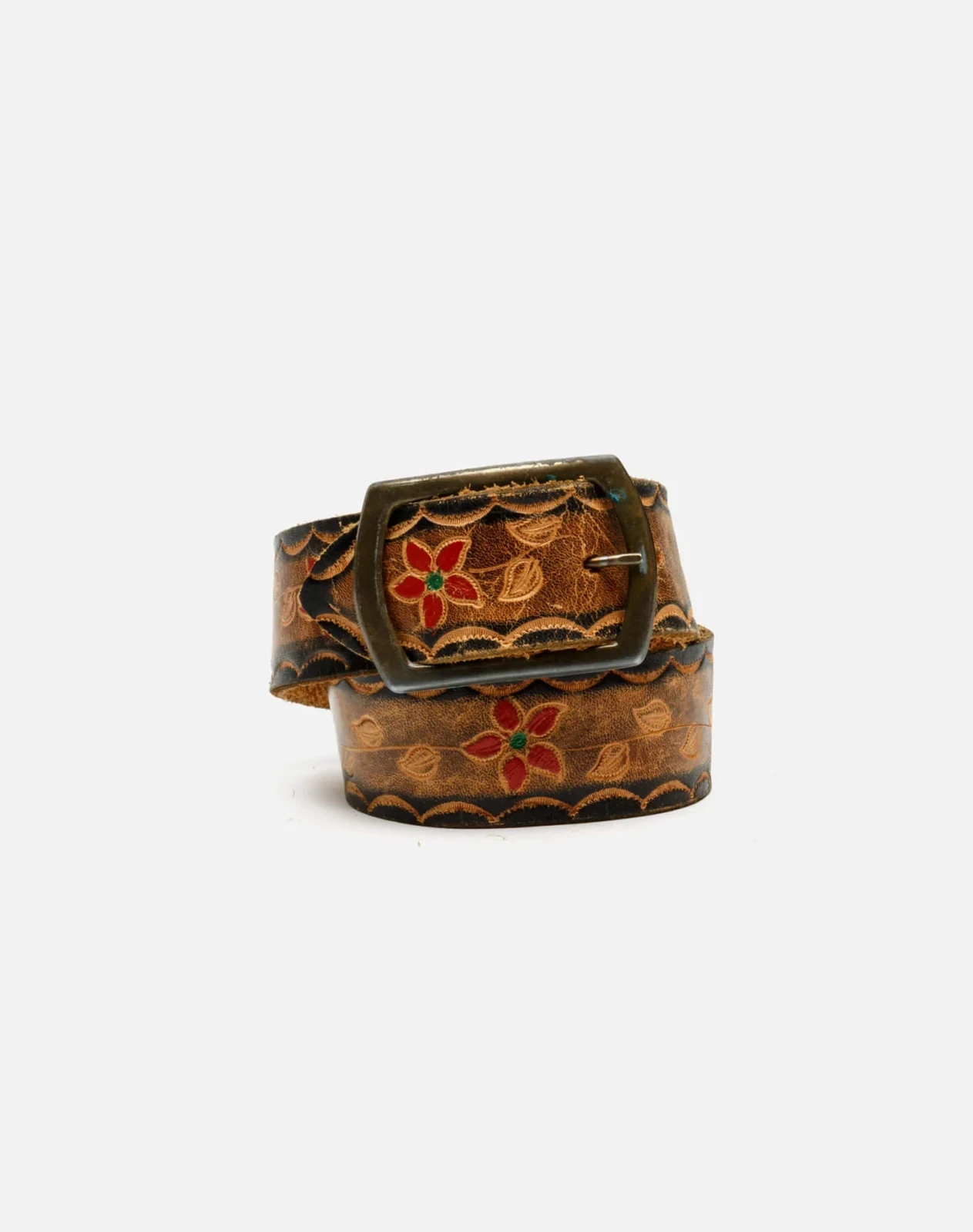 RE/DONE Vintage | 70s Embossed Painted Belt | Vintage Belts