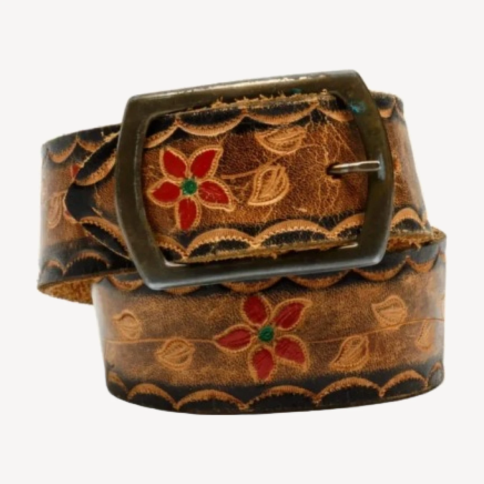 RE/DONE Vintage | 70s Embossed Painted Belt | Vintage Belts