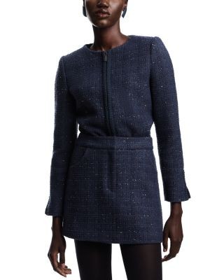 Emporio Armani Sequined Tweed Mini Skirt