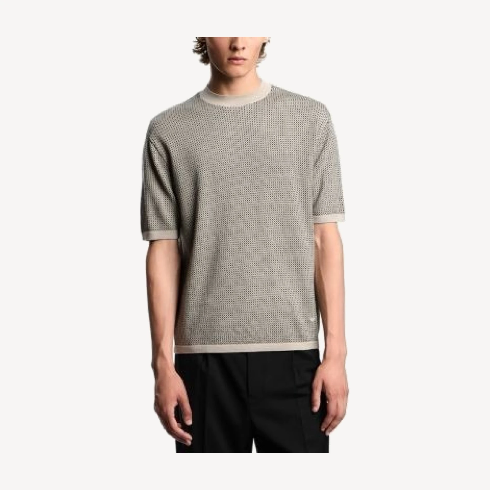 Emporio Armani Virgin Wool Short Sleeve Sweater