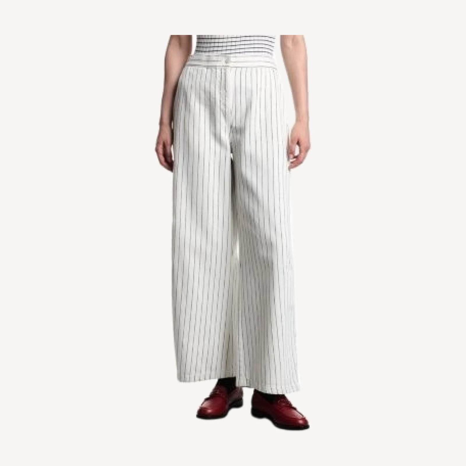 Emporio Armani Garment Dyed Wide Leg Pants