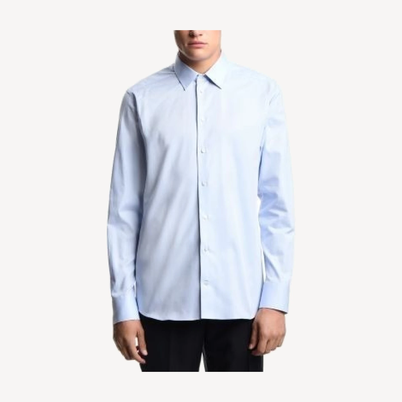 Emporio Armani Textured Cotton Dress Shirt